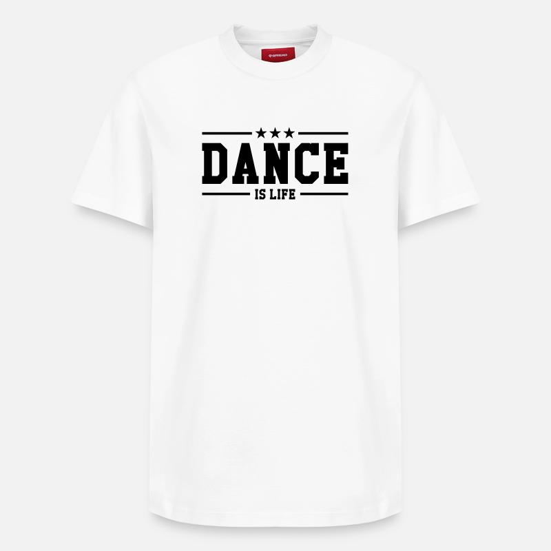 Dance is life - T-shirt unisexe décontracté en coton Supima – de SPREAD - blanc