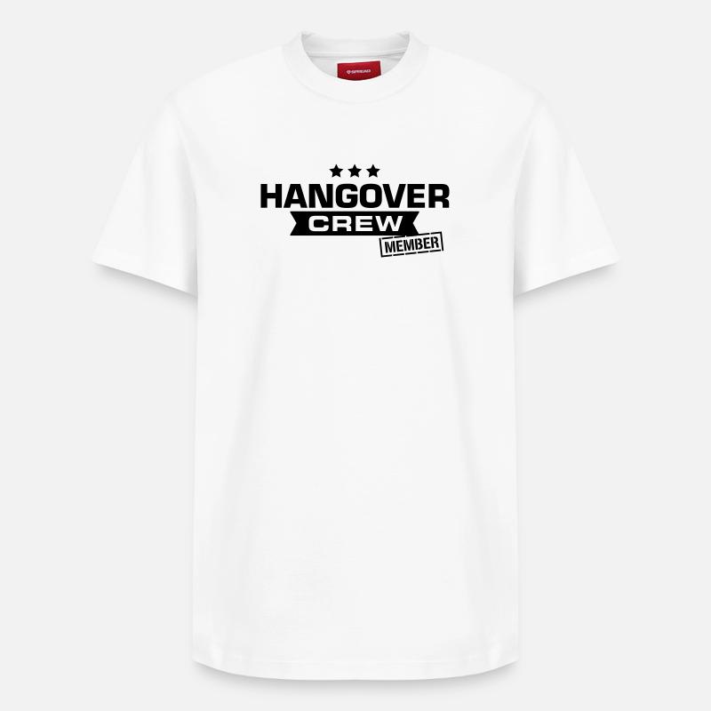 hangover crew junggesellenabschied - Relaxed Unisex Supima Cotton T-Shirt – von SPREAD - Weiß