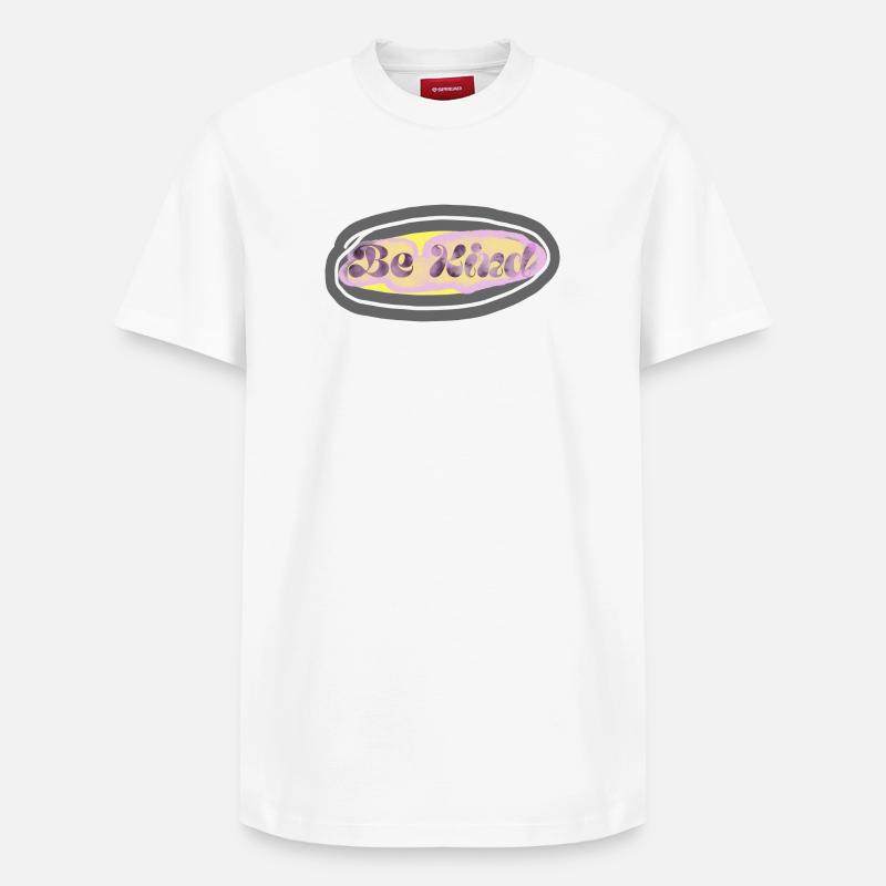 SOYEZ GENTIL - T-shirt unisexe décontracté en coton Supima – de SPREAD - blanc