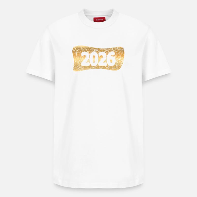 2026 - T-shirt unisexe décontracté en coton Supima – de SPREAD - blanc