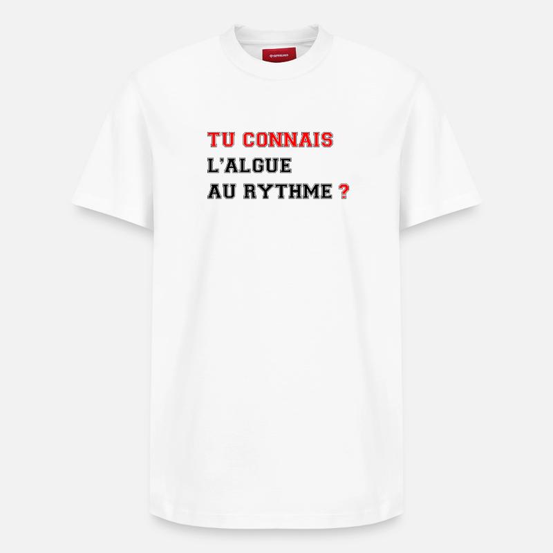 Tu connais l'algue au rythme ? - T-shirt unisexe décontracté en coton Supima – de SPREAD - blanc