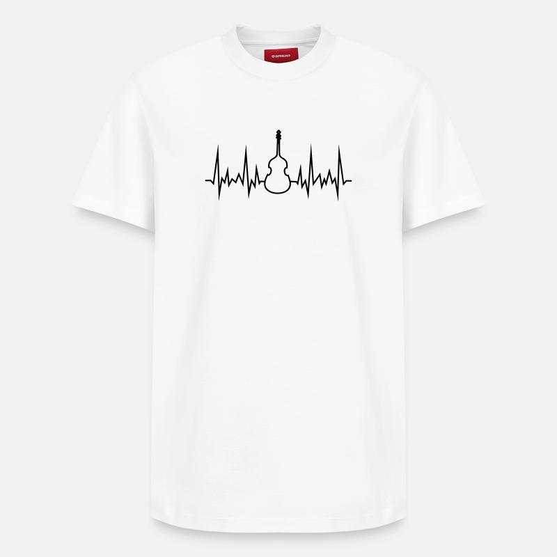 onde basse - T-shirt unisexe décontracté en coton Supima – de SPREAD - blanc