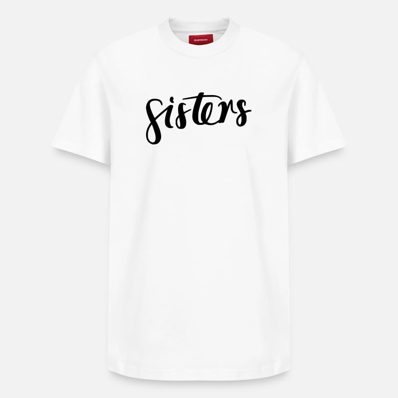 sisters - Relaxed Unisex Supima Cotton T-Shirt – von SPREAD - Weiß