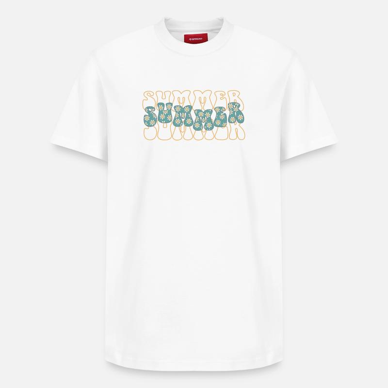 Été - T-shirt unisexe décontracté en coton Supima – de SPREAD - blanc