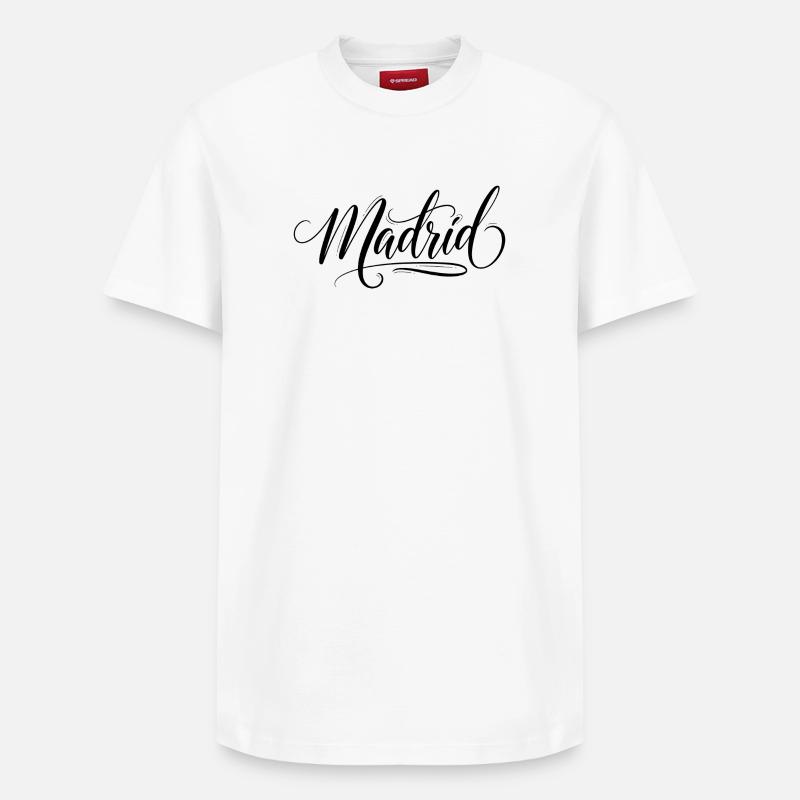 Madrid - T-shirt unisexe décontracté en coton Supima – de SPREAD - blanc