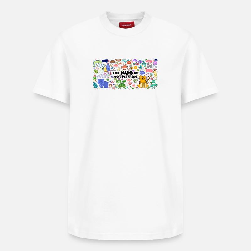 Coupe de motivation - T-shirt unisexe décontracté en coton Supima – de SPREAD - blanc