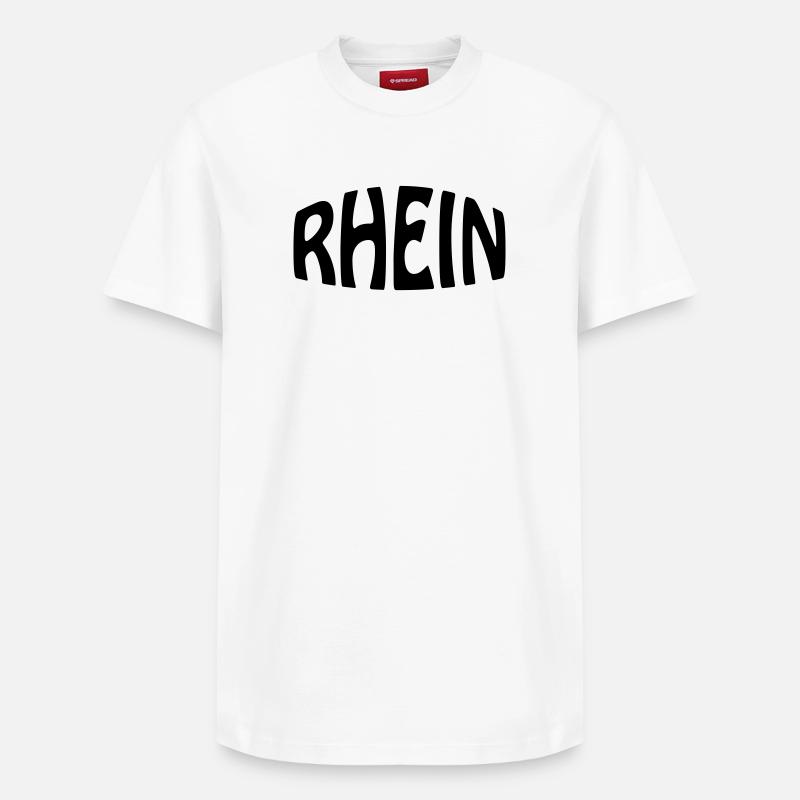 Rhin - T-shirt unisexe décontracté en coton Supima – de SPREAD - blanc