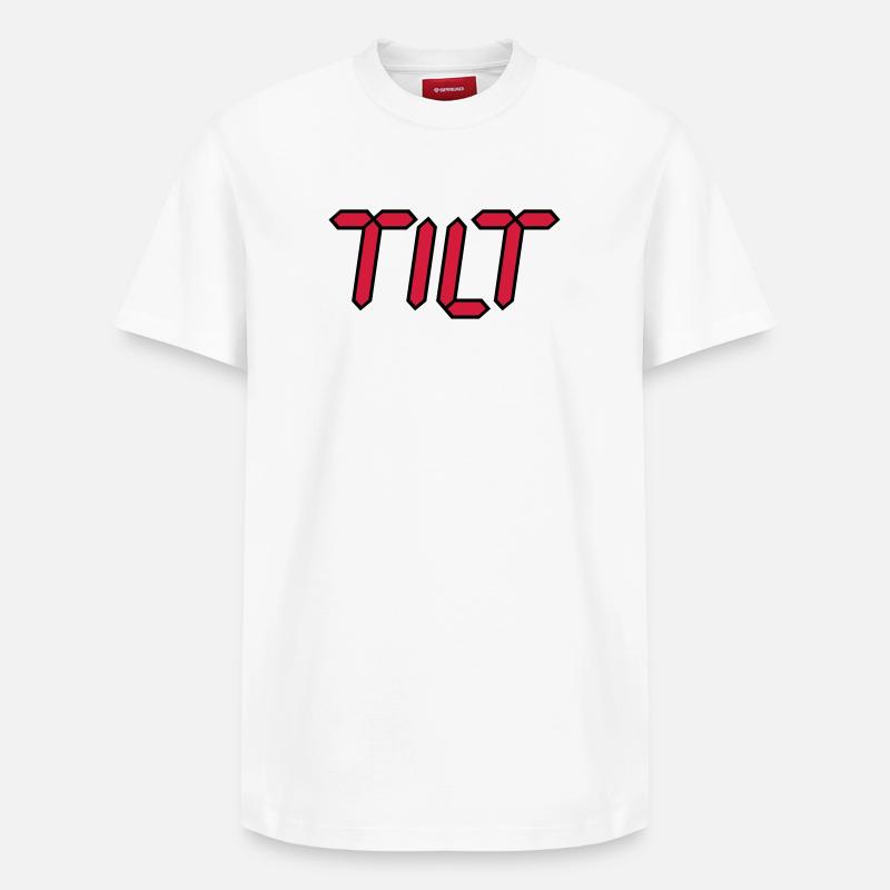 Tilt - Relaxed Unisex Supima Cotton T-Shirt – von SPREAD - Weiß