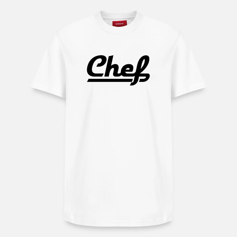 Chef - T-shirt unisexe décontracté en coton Supima – de SPREAD - blanc