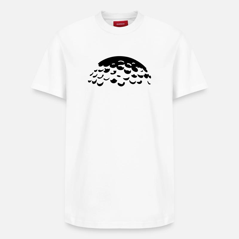 golf_ball - T-shirt unisexe décontracté en coton Supima – de SPREAD - blanc