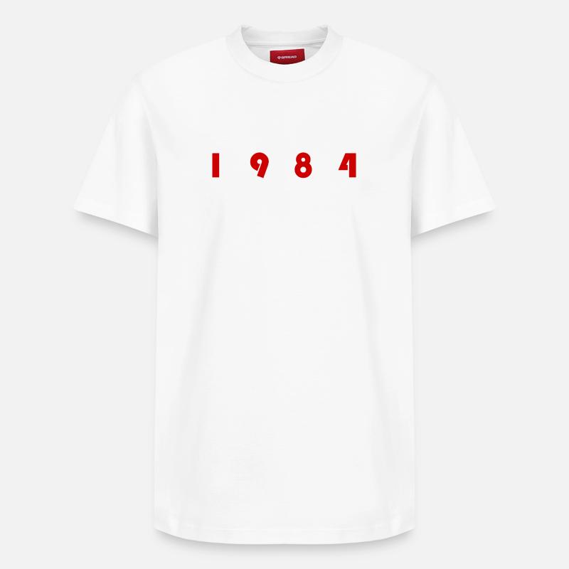 1984 - T-shirt unisexe décontracté en coton Supima – de SPREAD - blanc