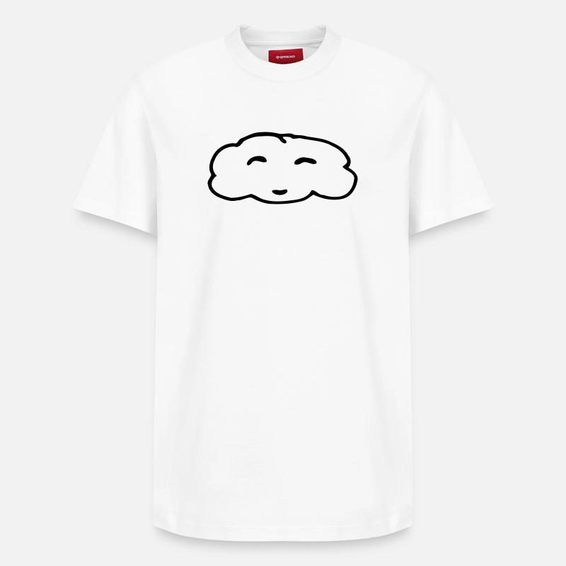 Cloud - Relaxed Unisex Supima Cotton T-Shirt – by SPREAD - white