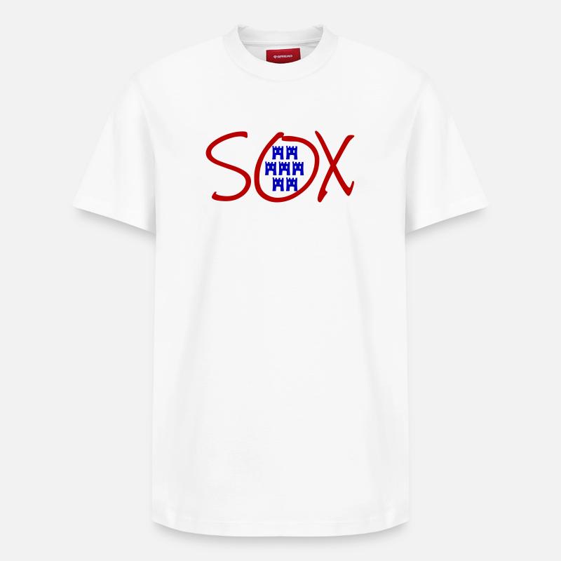 Saxon de Transylvanie - T-shirt unisexe décontracté en coton Supima – de SPREAD - blanc