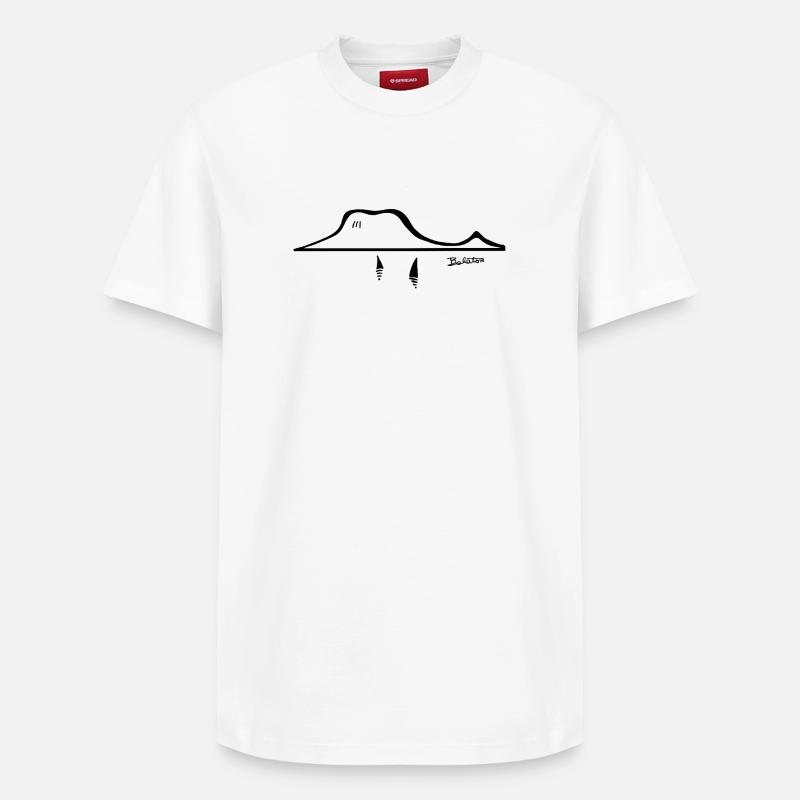 Balaton - T-shirt unisexe décontracté en coton Supima – de SPREAD - blanc