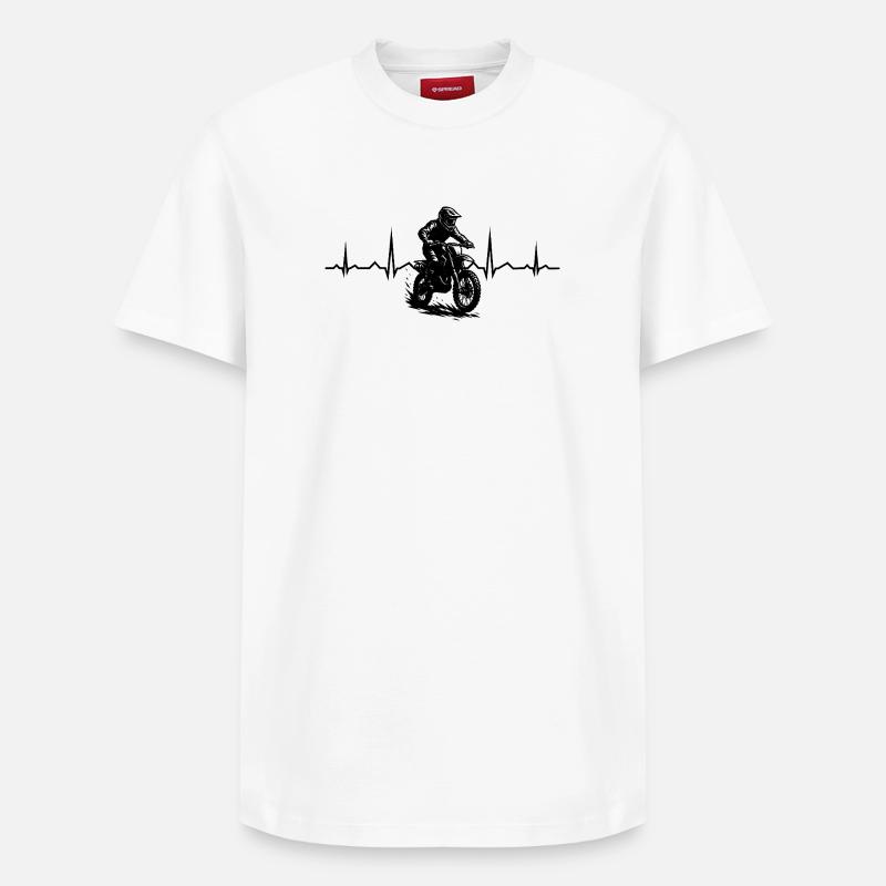 Motocross Adore porter - T-shirt unisexe décontracté en coton Supima – de SPREAD - blanc