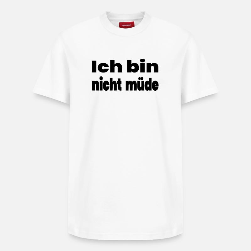 Fatigué - T-shirt unisexe décontracté en coton Supima – de SPREAD - blanc