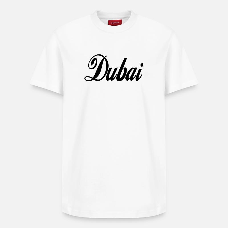 Dubai - Relaxed Unisex Supima Cotton T-Shirt – von SPREAD - Weiß