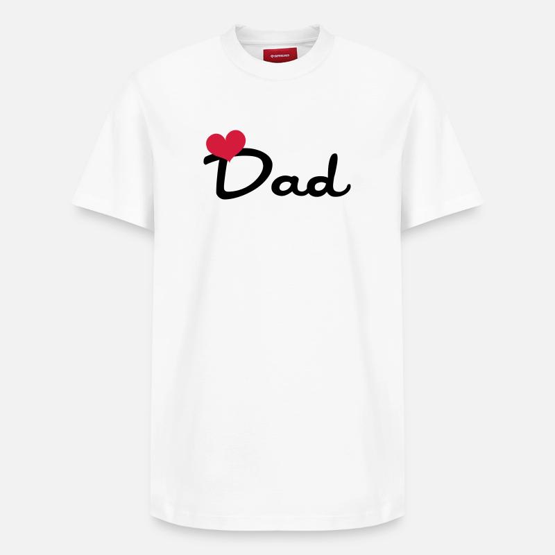 Dad - T-shirt unisexe décontracté en coton Supima – de SPREAD - blanc