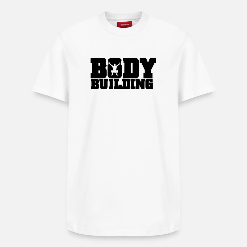 musculation - T-shirt unisexe décontracté en coton Supima – de SPREAD - blanc