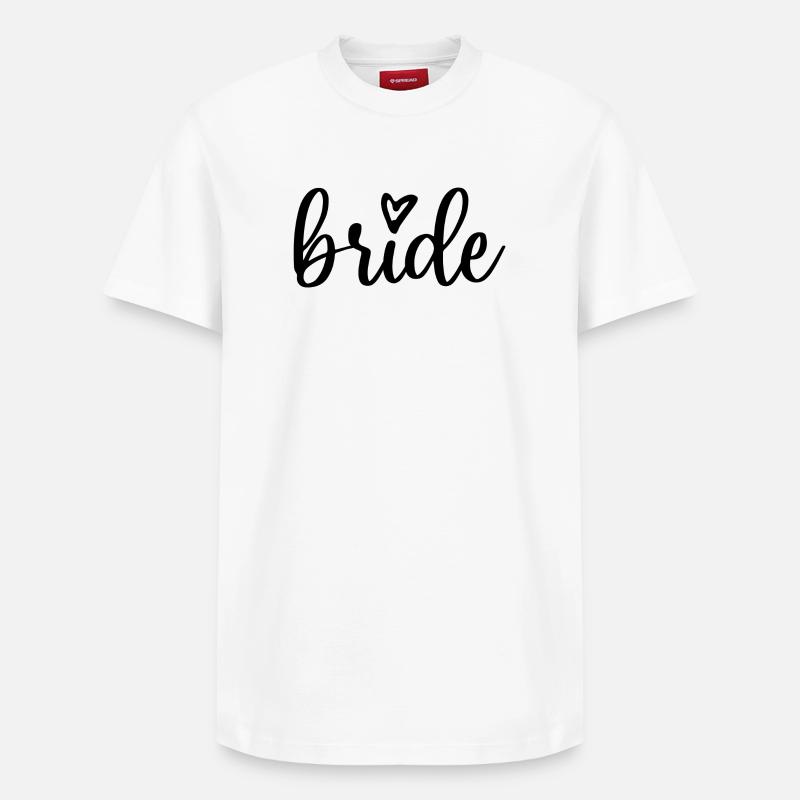 Bride - T-shirt unisexe décontracté en coton Supima – de SPREAD - blanc