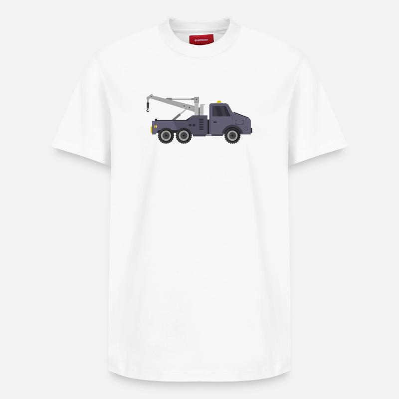 Abschleppwagen - Relaxed Unisex Supima Cotton T-Shirt – von SPREAD - Weiß