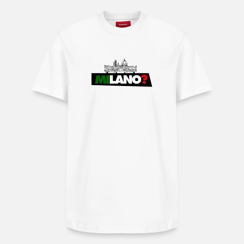 Milan? - T-shirt unisexe décontracté en coton Supima – de SPREAD - blanc