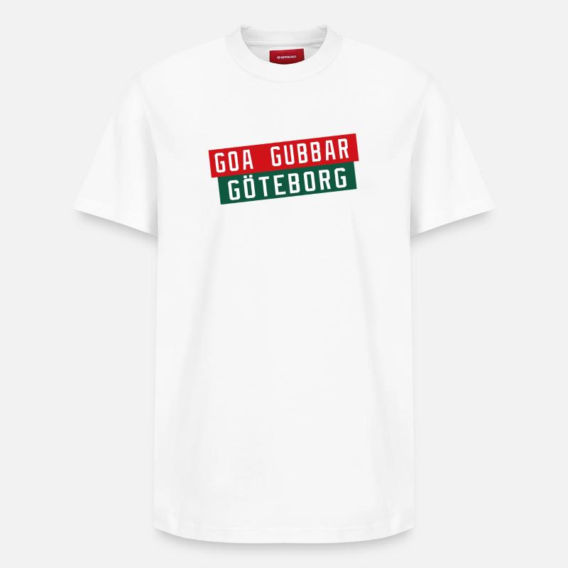 Göteborg Goa Gubbar - T-shirt unisexe décontracté en coton Supima – de SPREAD - blanc