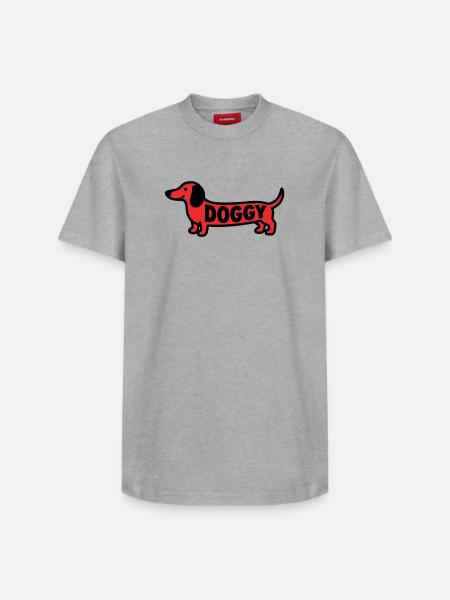 Dachshund Dog Doggy Saying Red - Relaxed Unisex Supima Cotton T-Shirt – by SPREAD - white