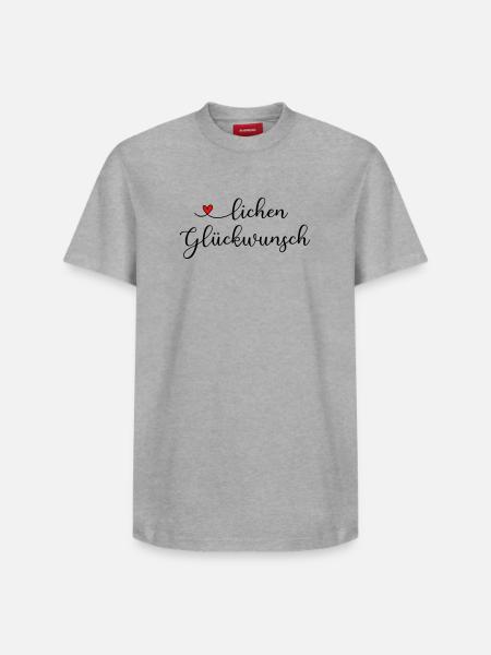 herzlichen Glückwunsch - Relaxed Unisex Supima Cotton T-Shirt – von SPREAD - Weiß
