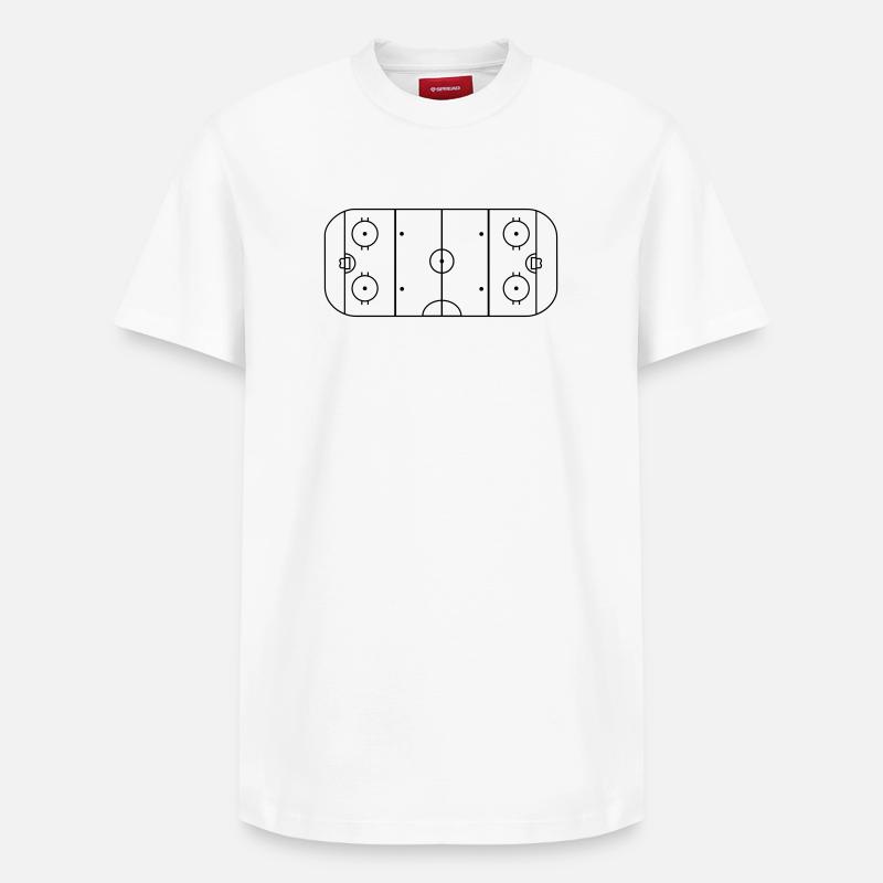 Patinoire - T-shirt unisexe décontracté en coton Supima – de SPREAD - blanc