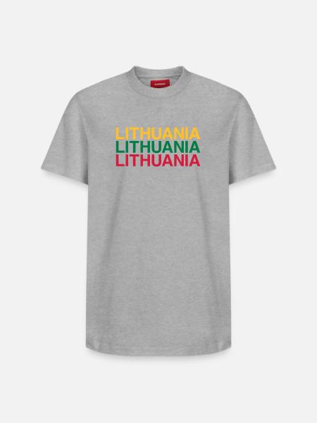 LITHUANIA Lithuania flag - Relaxed Unisex Supima Cotton T-Shirt – by SPREAD - white