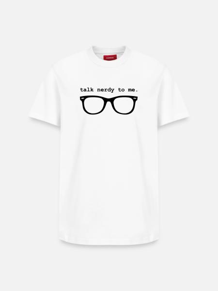 Geek - Relaxed Unisex Supima Cotton T-Shirt – by SPREAD - white