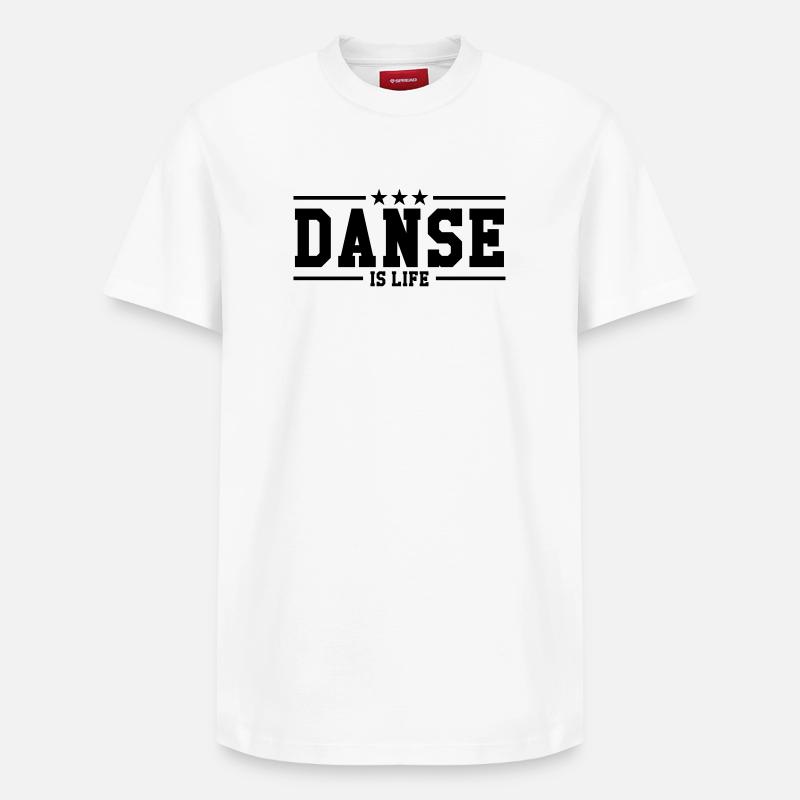 Danse is life ! - T-shirt unisexe décontracté en coton Supima – de SPREAD - blanc