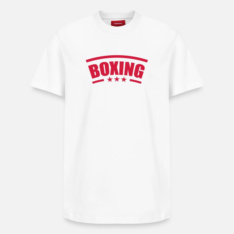 Boxing - Boxe 🥊 - T-shirt unisexe décontracté en coton Supima – de SPREAD - blanc
