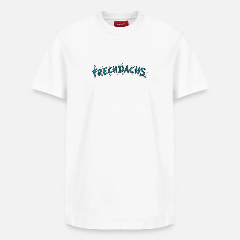 Frechdachs - Relaxed Unisex Supima Cotton T-Shirt – von SPREAD - Weiß