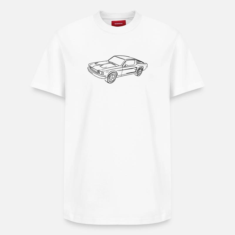 black - Relaxed Unisex Supima Cotton T-Shirt – von SPREAD - Weiß