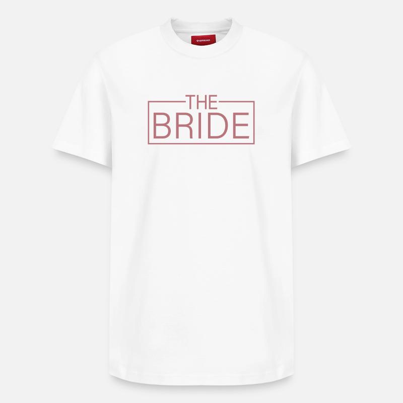 Die Braut - Coole passende Brautdusche - Relaxed Unisex Supima Cotton T-Shirt – von SPREAD - Weiß