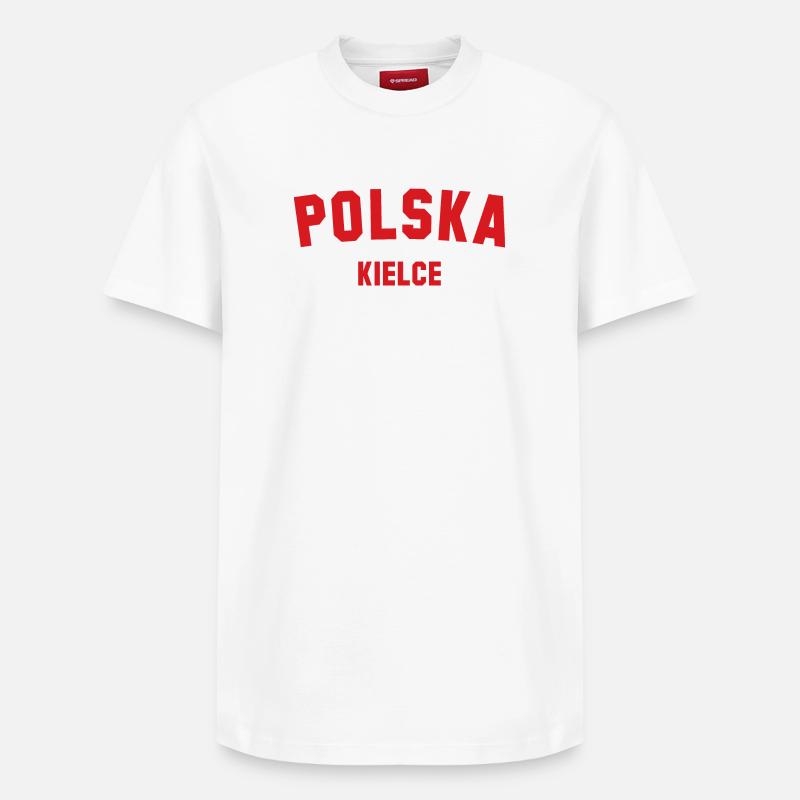 KIELCE Polska Pologne - T-shirt unisexe décontracté en coton Supima – de SPREAD - blanc