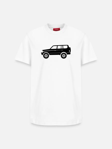 Offroad Adventure SUV - Relaxed Unisex Supima Cotton T-Shirt – by SPREAD - white