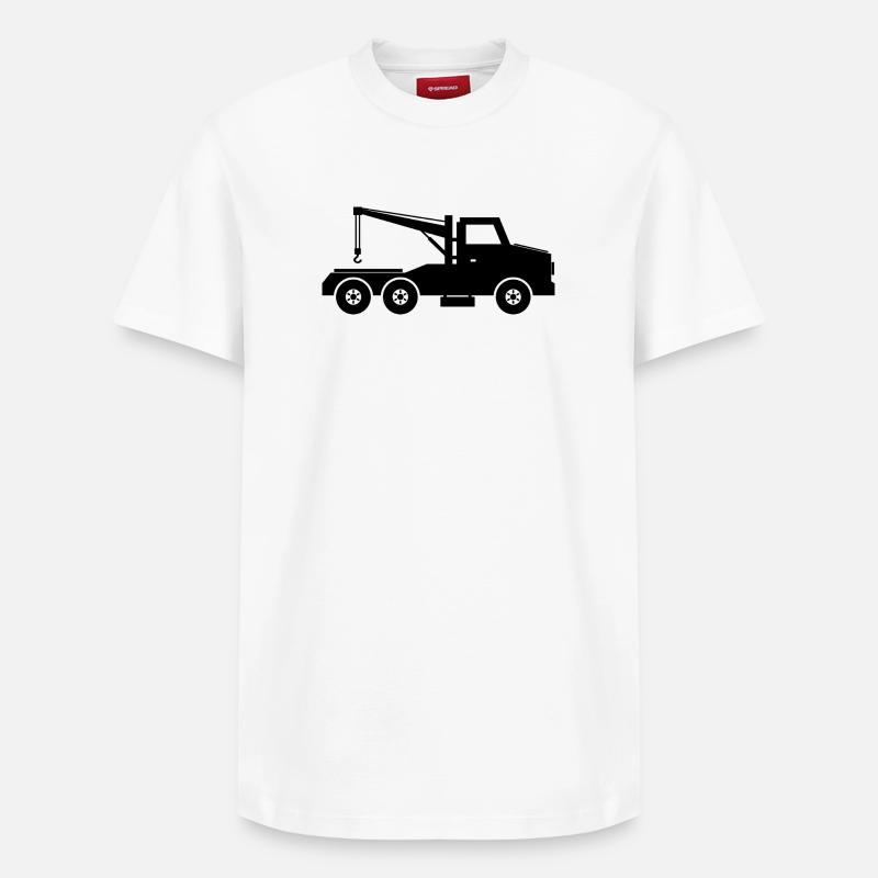 Dépanneuse - T-shirt unisexe décontracté en coton Supima – de SPREAD - blanc