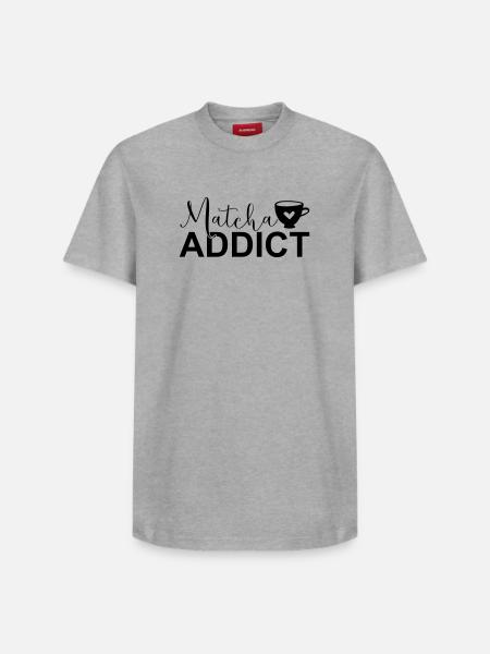 Matcha Addict SVG – Matcha Lover Design - Relaxed Unisex Supima Cotton T-Shirt – by SPREAD - white