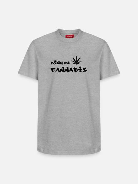 Der König des Cannabis - Relaxed Unisex Supima Cotton T-Shirt – von SPREAD - Weiß
