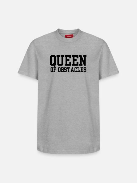 Queen of Obstacles - Relaxed Unisex Supima Cotton T-Shirt – by SPREAD - white