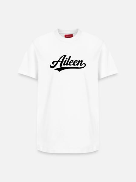 Aileen name first last family - Relaxed Unisex Supima Cotton T-Shirt – by SPREAD - white
