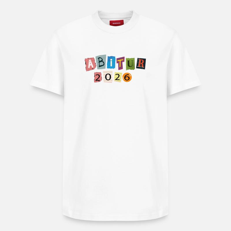 Abitur 2026 - Relaxed Unisex Supima Cotton T-Shirt – von SPREAD - Weiß