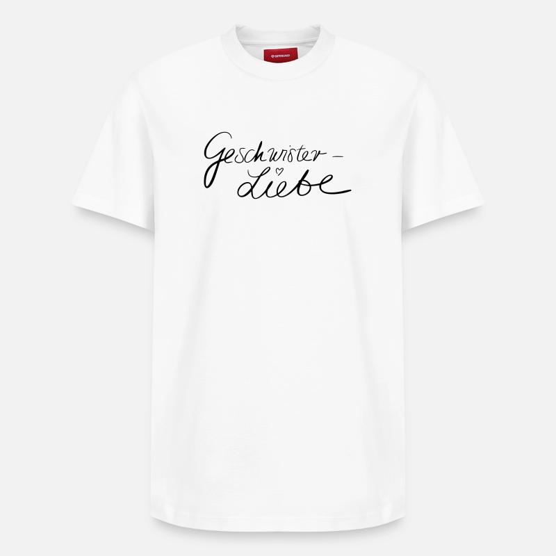 Geschwisterliebe - T-shirt unisexe décontracté en coton Supima – de SPREAD - blanc
