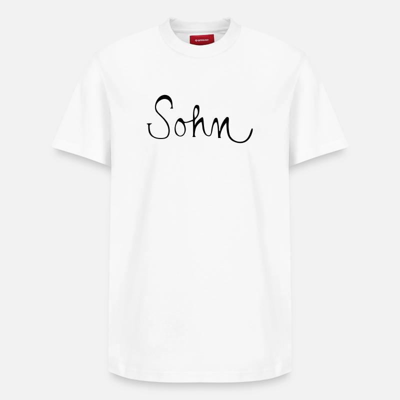 Sohn - Relaxed Unisex Supima Cotton T-Shirt – von SPREAD - Weiß