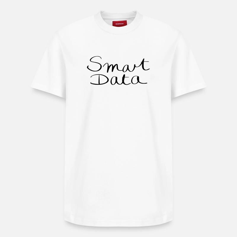 smart data - Relaxed Unisex Supima Cotton T-Shirt – by SPREAD - white