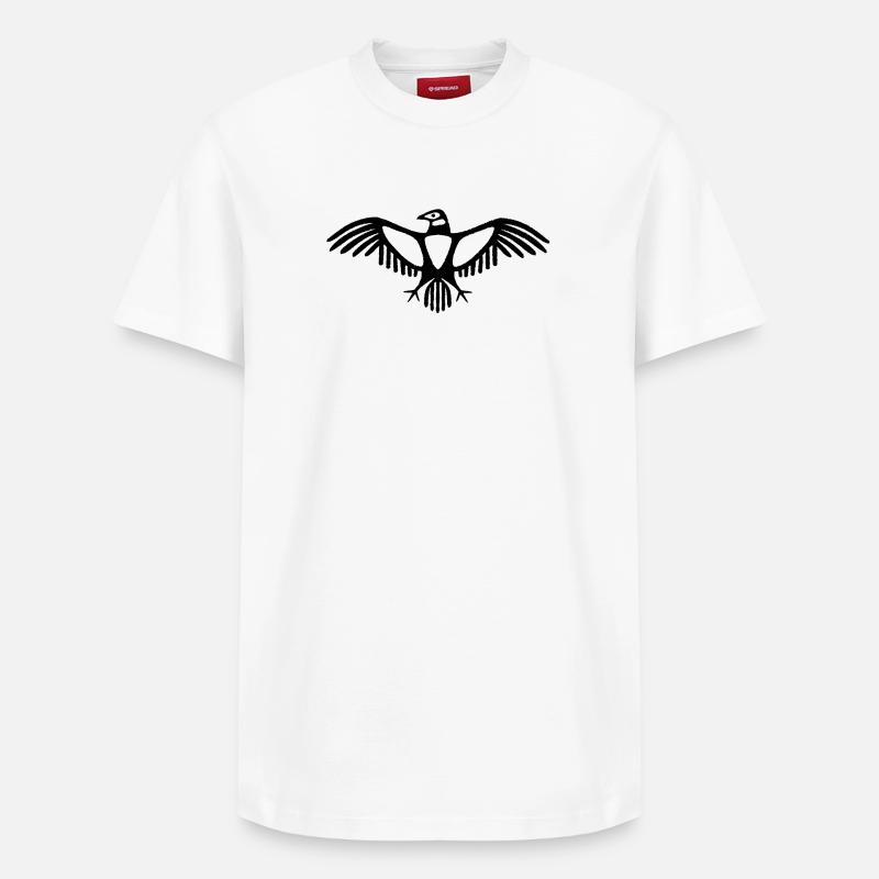 Kondor-Emblem - Relaxed Unisex Supima Cotton T-Shirt – von SPREAD - Weiß