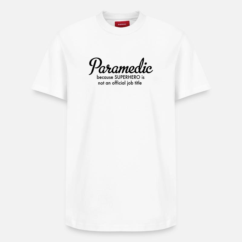 Sanitäter - Relaxed Unisex Supima Cotton T-Shirt – von SPREAD - Weiß